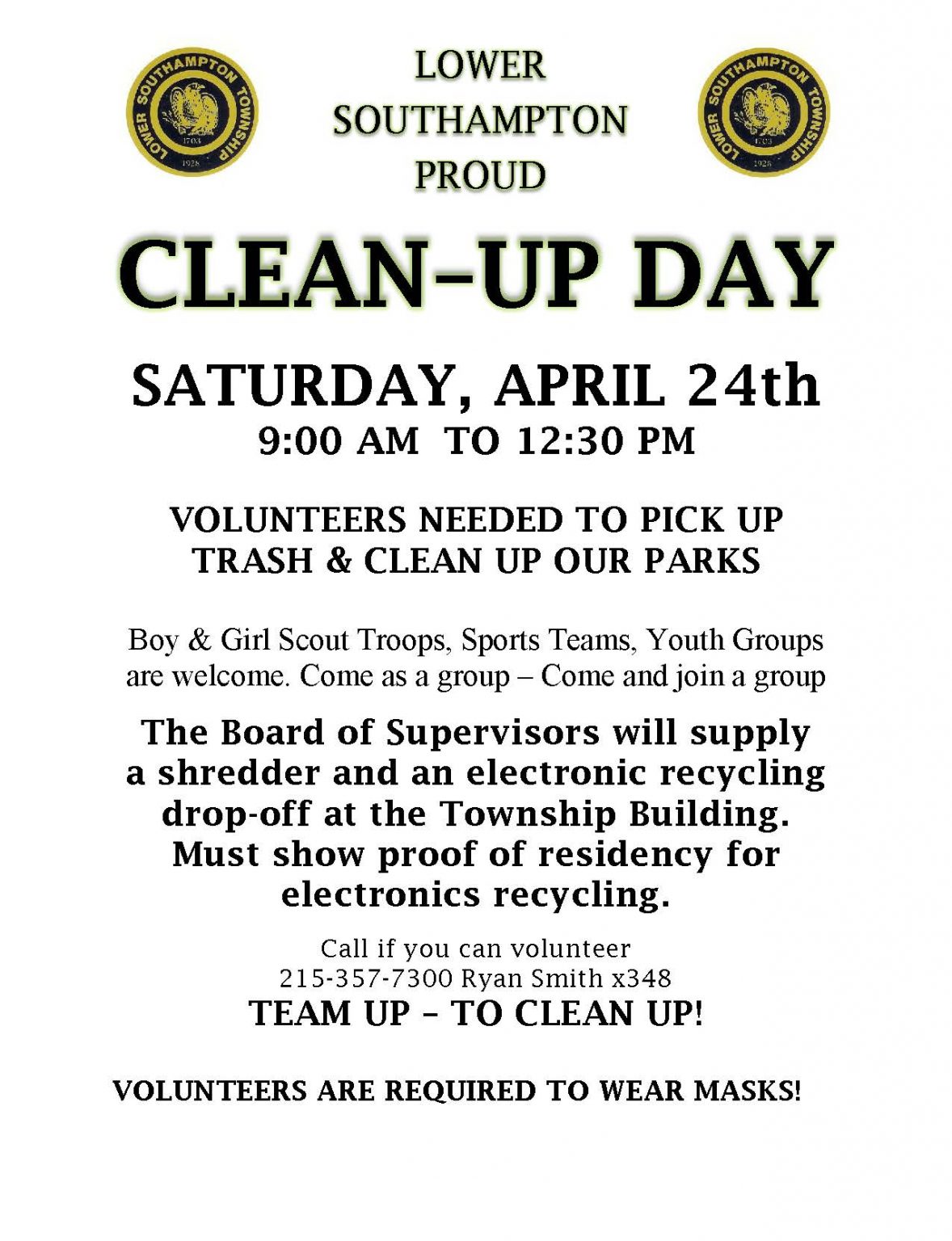 Township Clean Up Day Lower Southampton Township