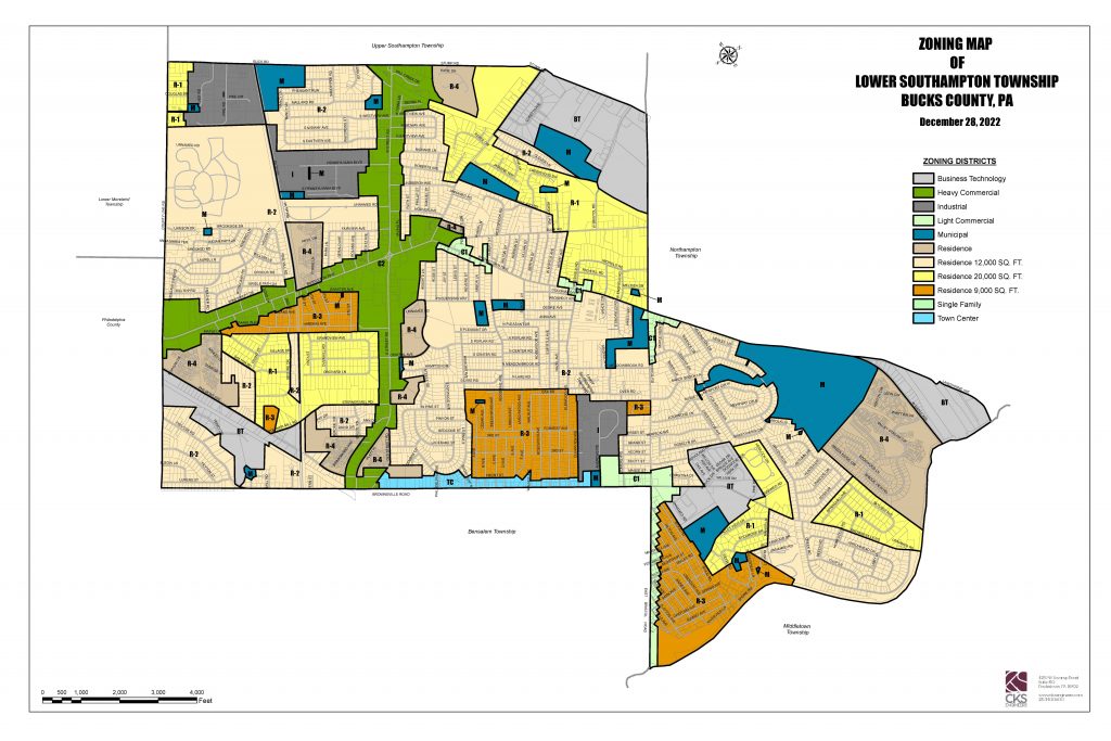 Zoning District Map Lower Southampton Township 1323