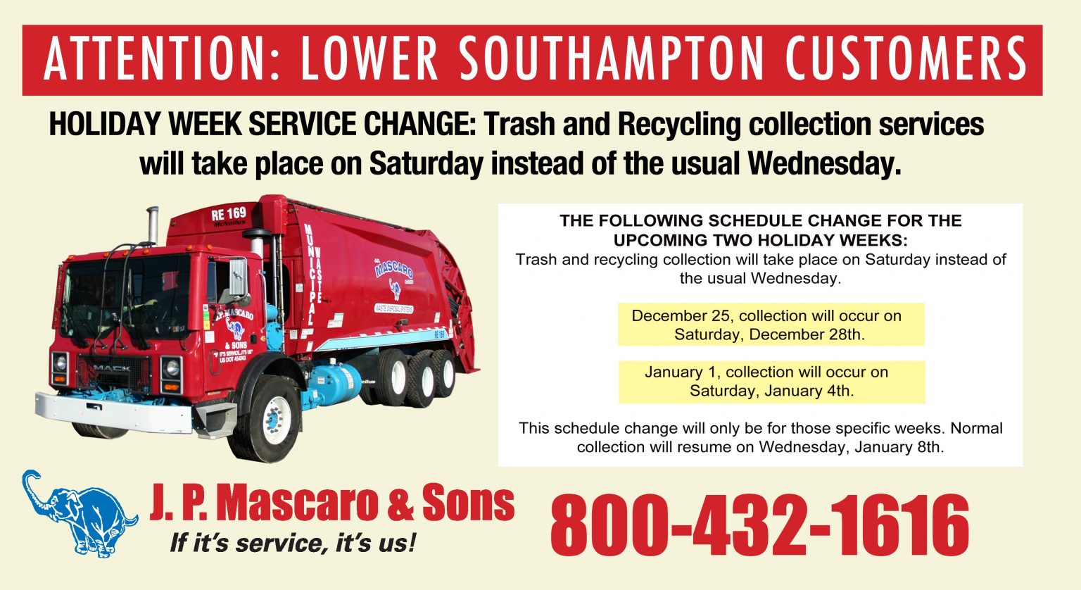Holiday Trash Schedule Lower Southampton Township holiday-trash-schedule-lower-southampton-township